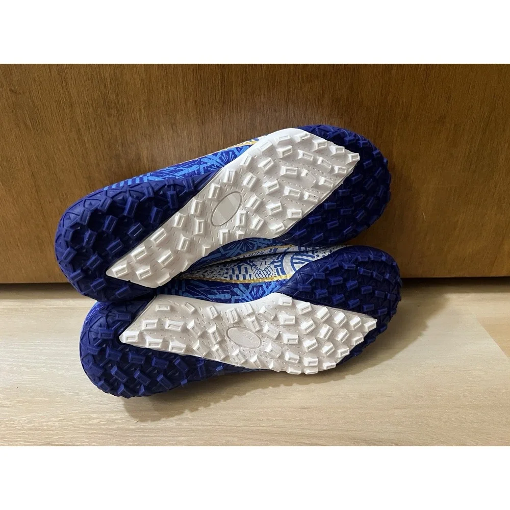 Unbranded Youth‎ Soccer Cleats Size EU 35 Kids 3.5 Approx. Blue White Gold New